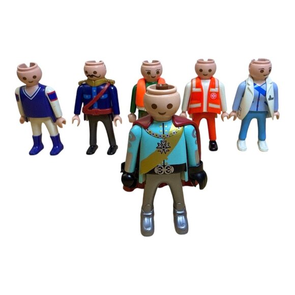 Lot of 6 Vintage 1990s Playmobil Action Figures Miniature Toys - Picture 10 of 14